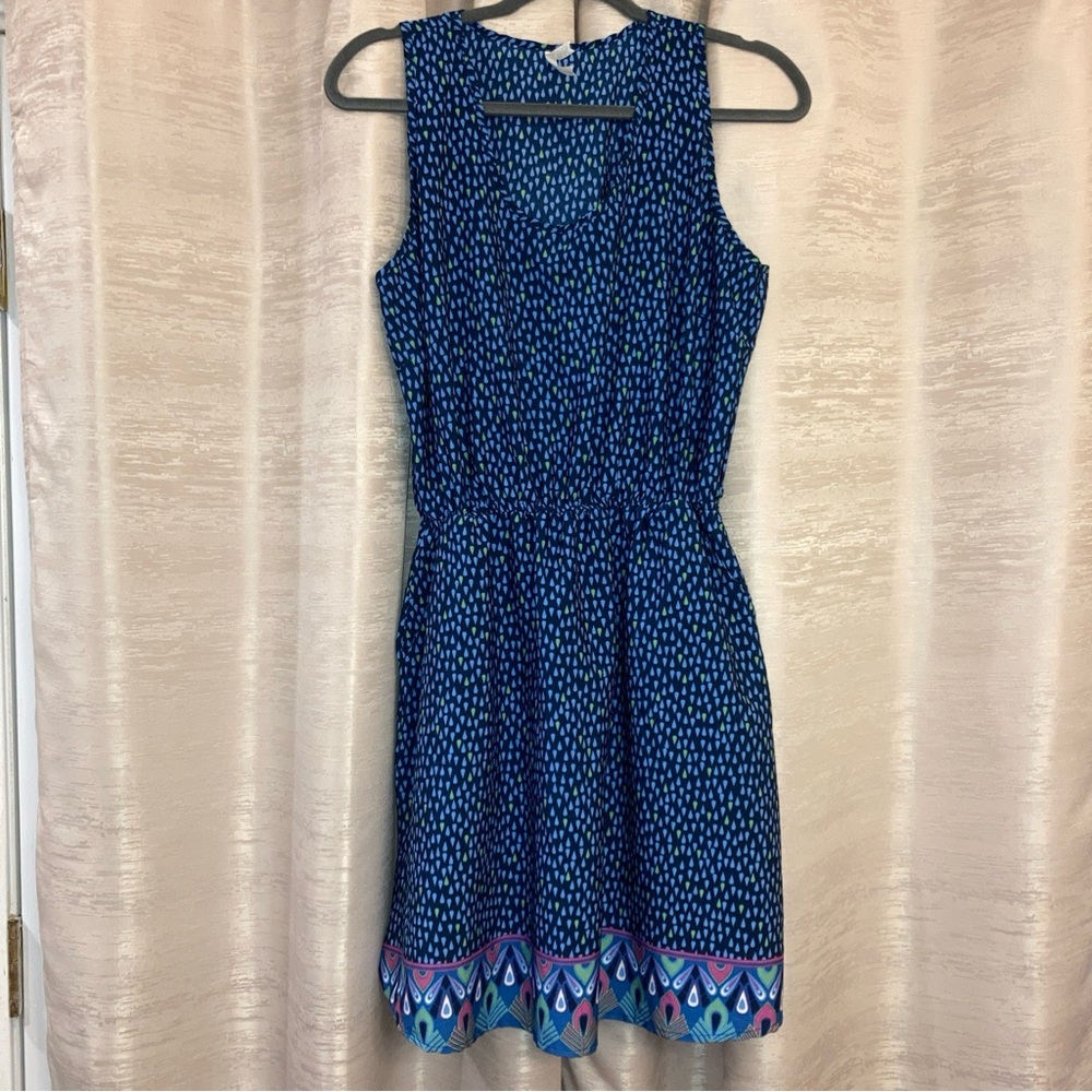 Mountain Khakis Elegant Blue Sleeveless Dress‎ size large.
